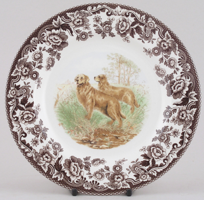 Plate Golden Retriever
